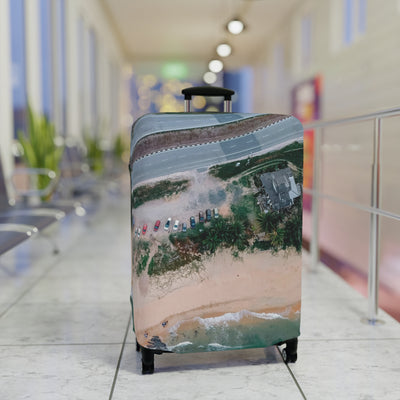 Beach Vibes Luggage Cover | Travel Accessory, Personalized Suitcase Protector, Vacation Gift, Summer Travel Decor, Coastal Design