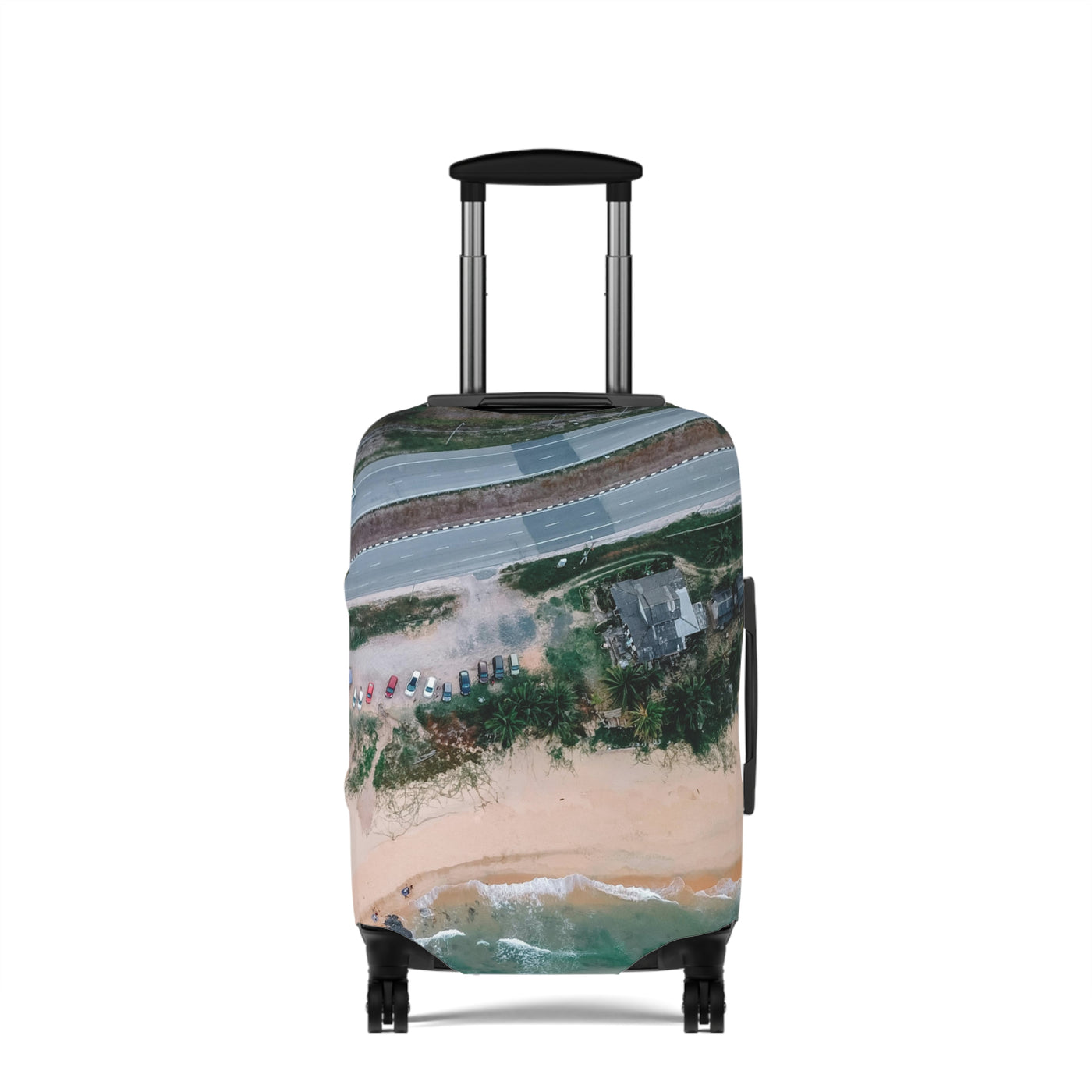 Beach Vibes Luggage Cover | Travel Accessory, Personalized Suitcase Protector, Vacation Gift, Summer Travel Decor, Coastal Design