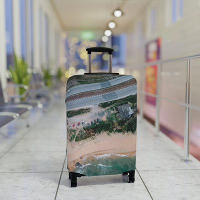 Beach Vibes Luggage Cover | Travel Accessory, Personalized Suitcase Protector, Vacation Gift, Summer Travel Decor, Coastal Design
