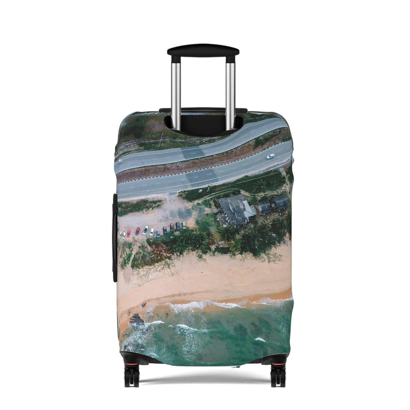 Beach Vibes Luggage Cover | Travel Accessory, Personalized Suitcase Protector, Vacation Gift, Summer Travel Decor, Coastal Design