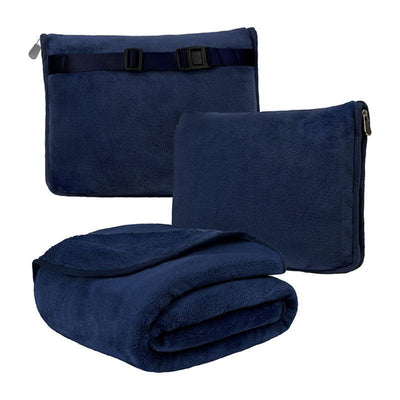 Multifunctional 2-in-1 Travel Plane Pillow And Blanket + Storage
