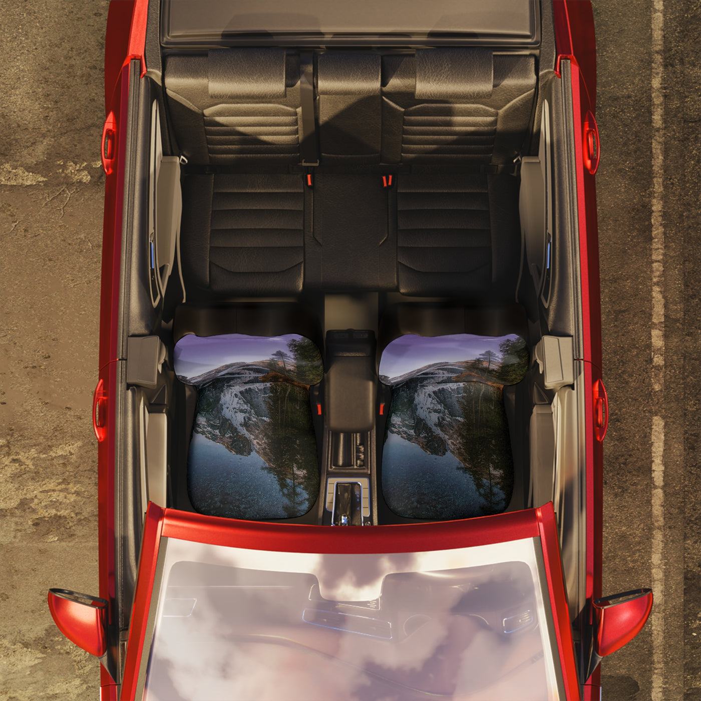 Scenic Mountain Lake Car Seat Covers