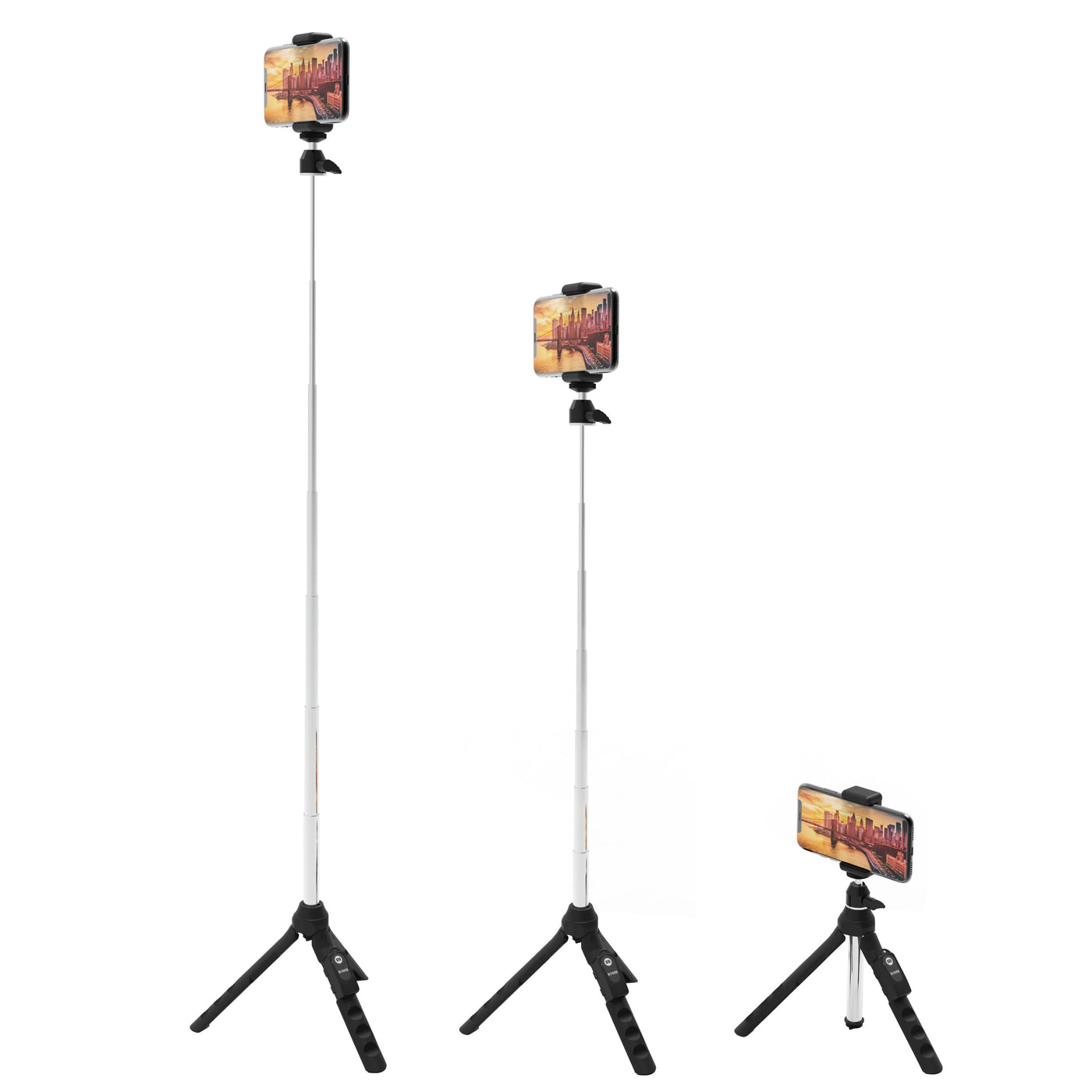 6-In-1 Tripod for Smartphone & Gopro, with Rechargeable Wireless Remote