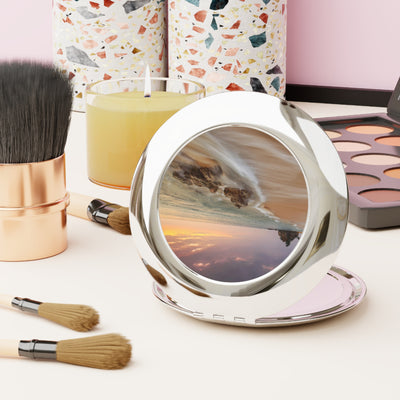 Beach Sunset Compact Travel Mirror