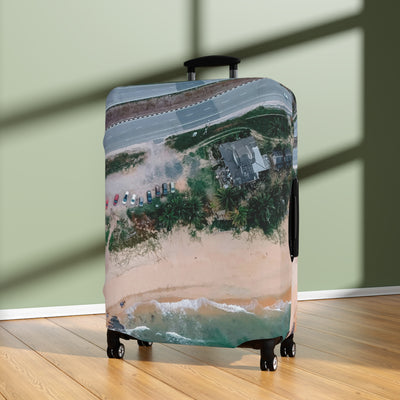 Beach Vibes Luggage Cover | Travel Accessory, Personalized Suitcase Protector, Vacation Gift, Summer Travel Decor, Coastal Design
