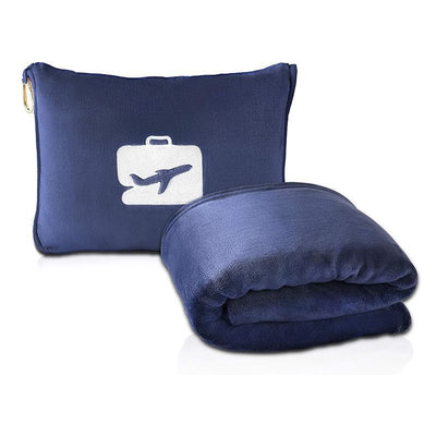 Multifunctional 2-in-1 Travel Plane Pillow And Blanket + Storage