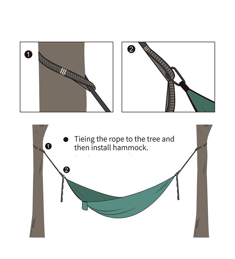 Reinforced Polyester Straps For Outdoor Hammocks