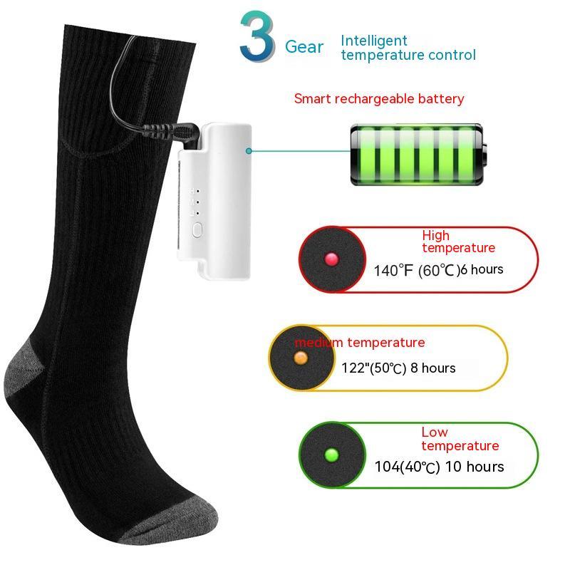 Ski Warm Invisible Charging Heating Socks