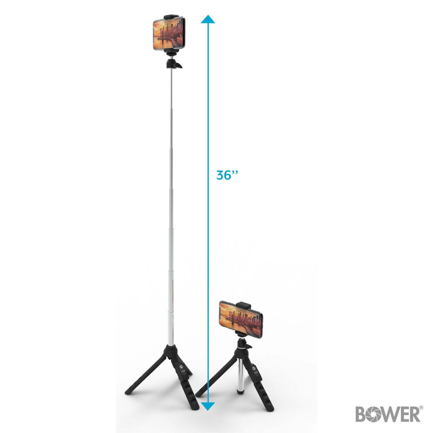 6-In-1 Tripod for Smartphone & Gopro, with Rechargeable Wireless Remote