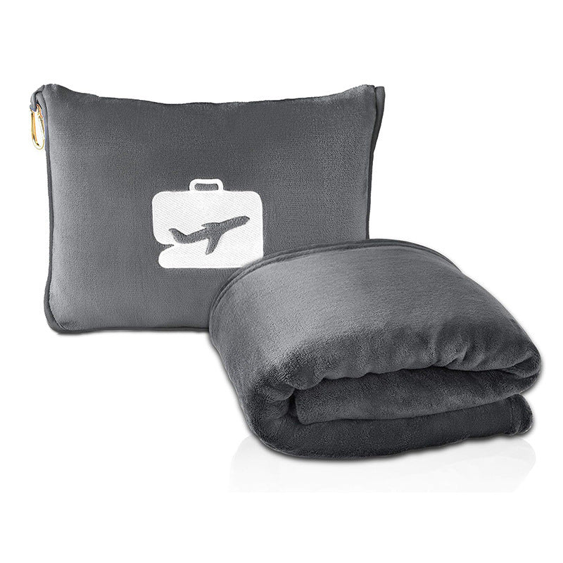 Multifunctional 2-in-1 Travel Plane Pillow And Blanket + Storage